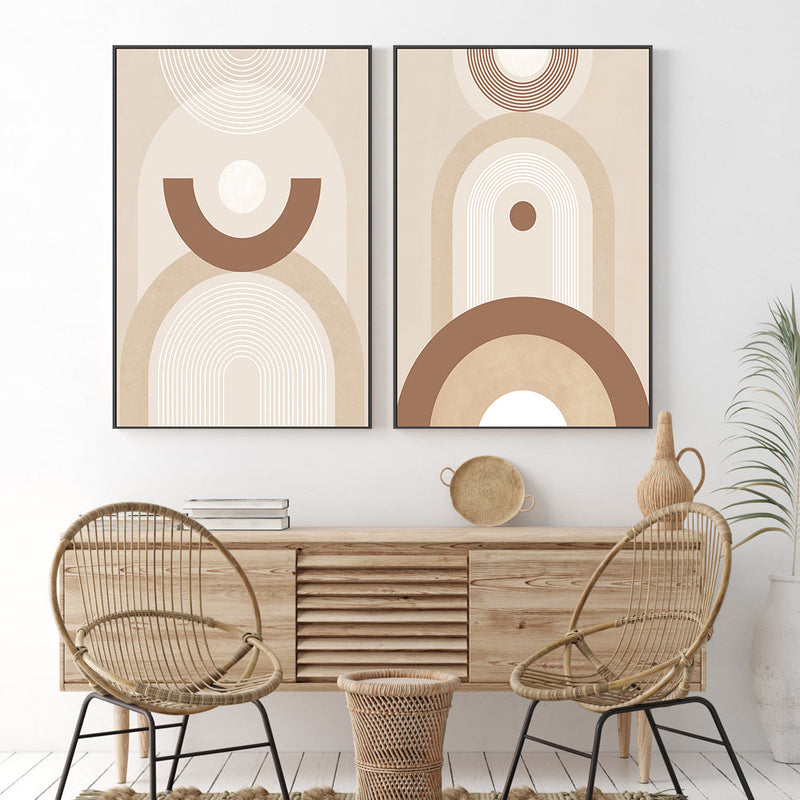 wall-art-print-canvas-poster-framed-Sculpted Simplicity, Style A & B, Set Of 2 , By Elena Ristova-GIOIA-WALL-ART