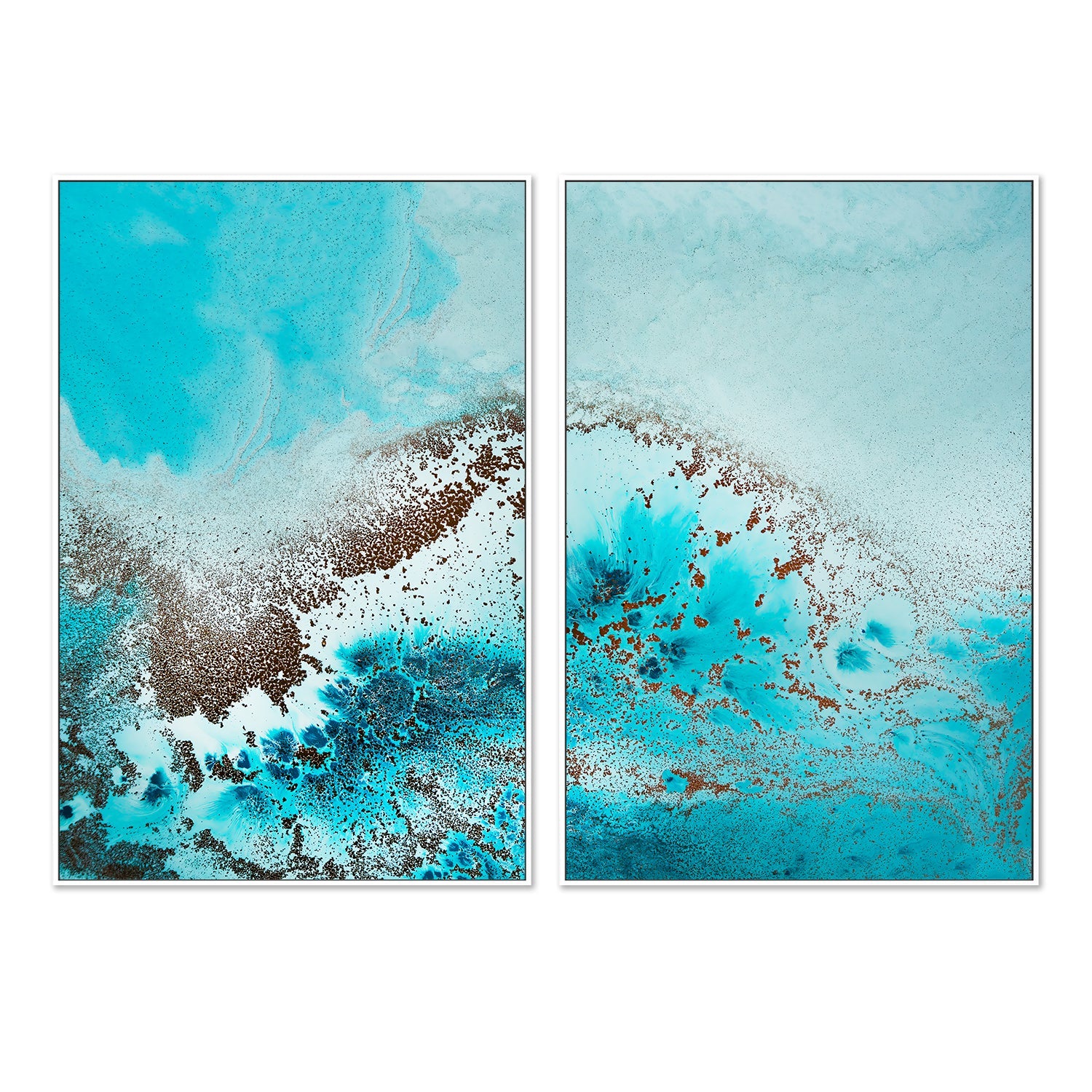 wall-art-print-canvas-poster-framed-Sea Life, Style A & B, Set Of 2 , By Petra Meikle-5