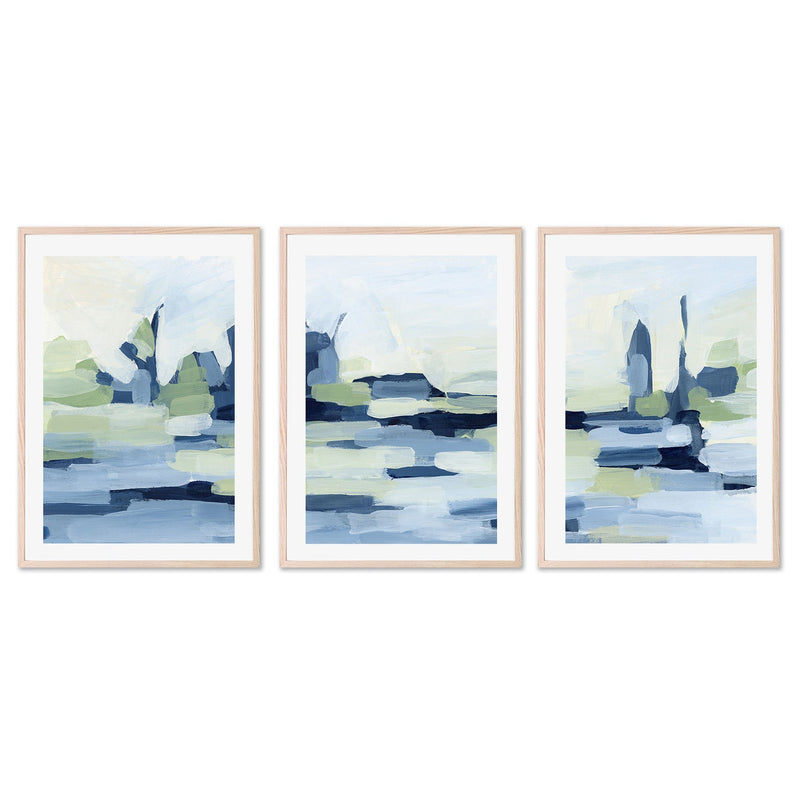 wall-art-print-canvas-poster-framed-Seafoam Mirage, Style A, B & C, Set Of 3 , By Emily Wood-6