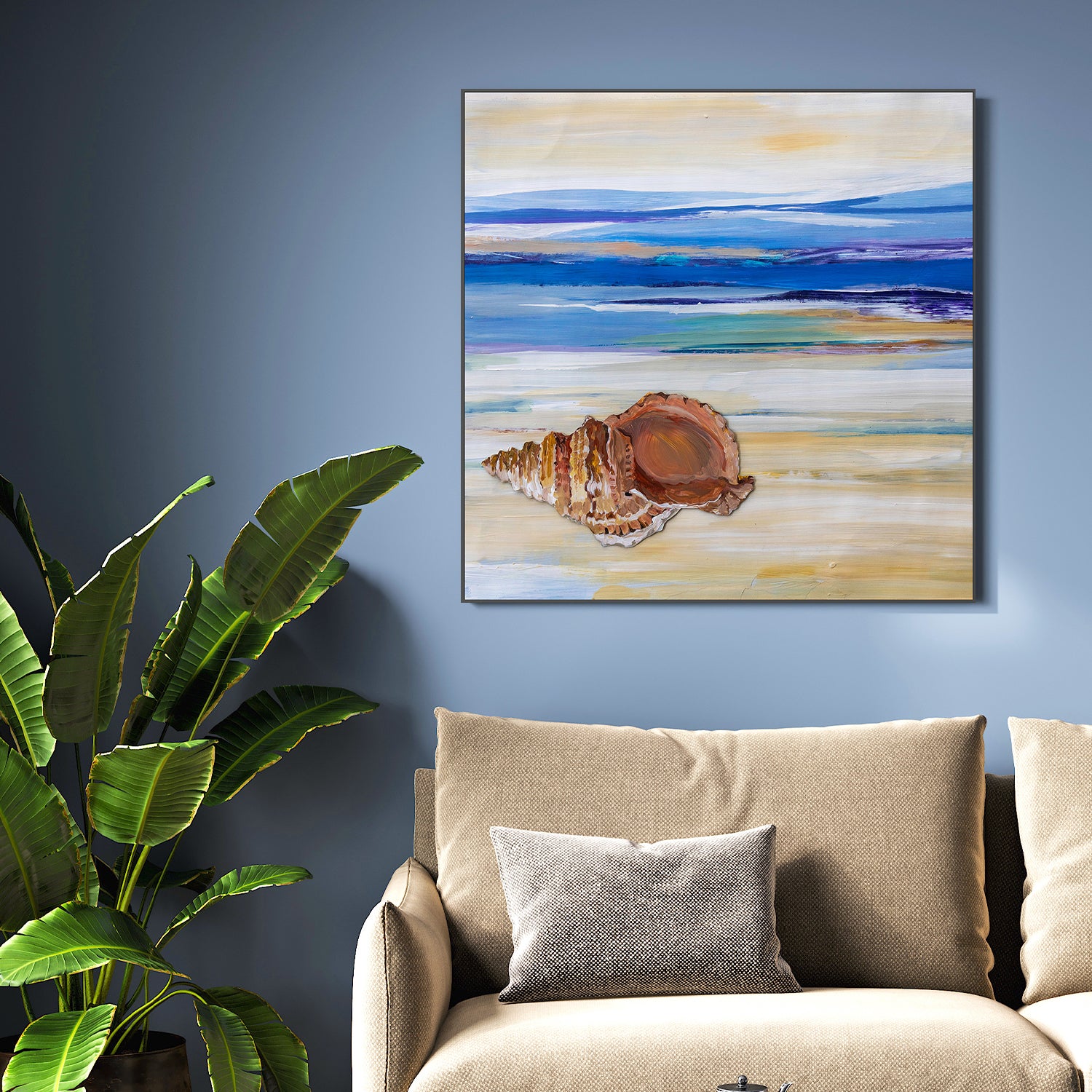 wall-art-print-canvas-poster-framed-Seashell Shore, Style A , By Amelia Aveline-2