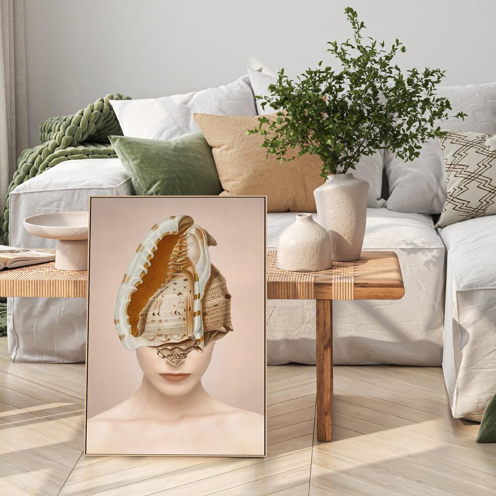 wall-art-print-canvas-poster-framed-Seashell Woman-9