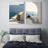 wall-art-print-canvas-poster-framed-Seaside Poetry, Set Of 2-GIOIA-WALL-ART