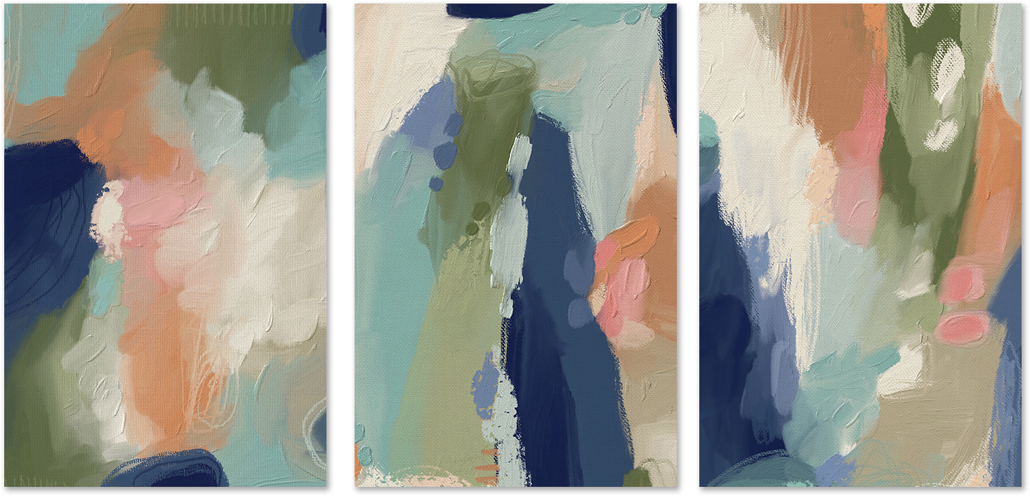 wall-art-print-canvas-poster-framed-Season of Change, Set of 3 , By Lisa Nohren-1