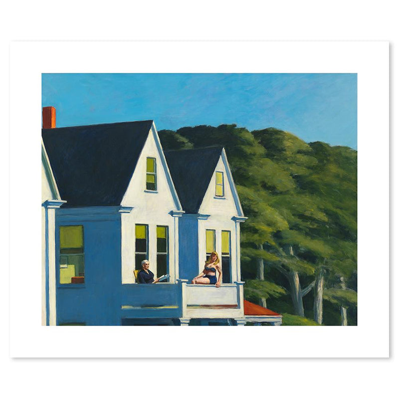 wall-art-print-canvas-poster-framed-Second Story Sunlight, By Edward Hopper-by-Gioia Wall Art-Gioia Wall Art