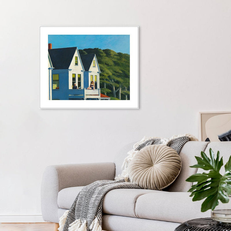 wall-art-print-canvas-poster-framed-Second Story Sunlight, By Edward Hopper-by-Gioia Wall Art-Gioia Wall Art