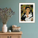 wall-art-print-canvas-poster-framed-Self Portrait With Monkeys, By Frida Kahlo-by-Gioia Wall Art-Gioia Wall Art