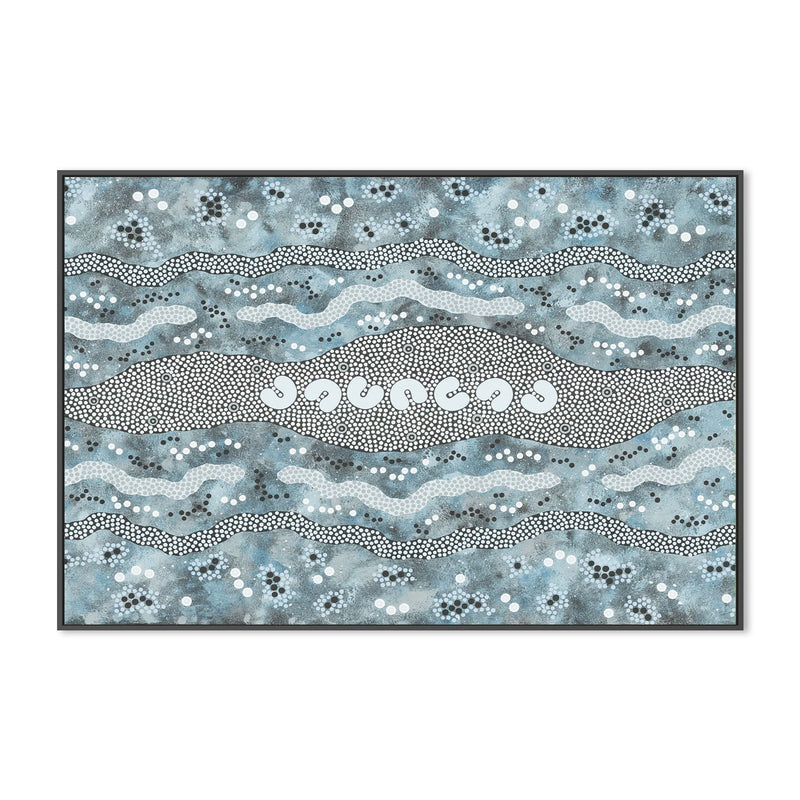 wall-art-print-canvas-poster-framed-Seven Sisters, Style B-by-Heath Tjangala Ramzan-Gioia Wall Art
