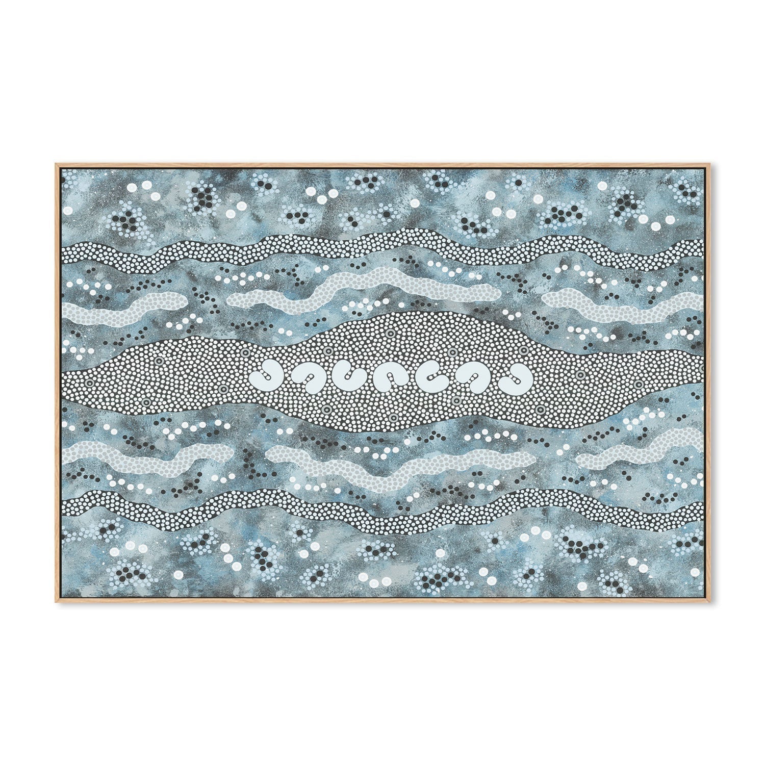wall-art-print-canvas-poster-framed-Seven Sisters, Style B-by-Heath Tjangala Ramzan-Gioia Wall Art