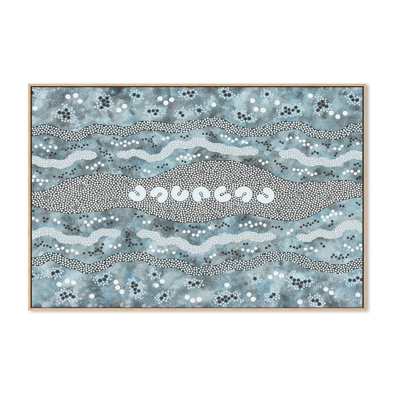 wall-art-print-canvas-poster-framed-Seven Sisters, Style B-by-Heath Tjangala Ramzan-Gioia Wall Art