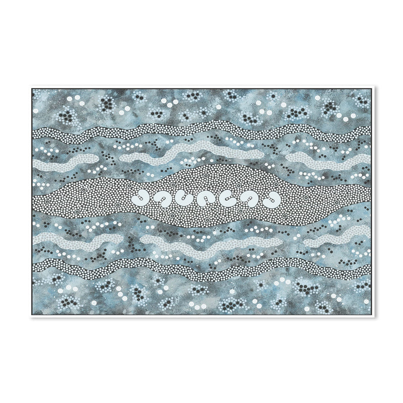 wall-art-print-canvas-poster-framed-Seven Sisters, Style B-by-Heath Tjangala Ramzan-Gioia Wall Art