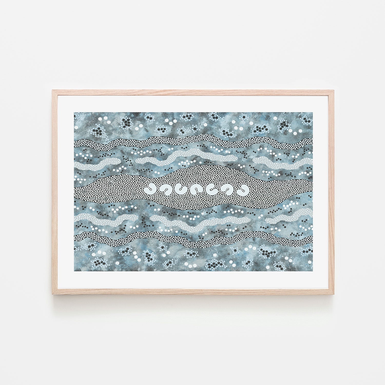 wall-art-print-canvas-poster-framed-Seven Sisters, Style B-by-Heath Tjangala Ramzan-Gioia Wall Art
