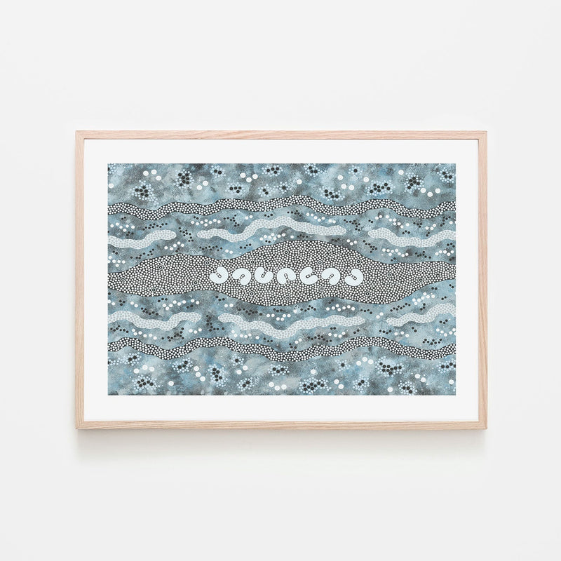 wall-art-print-canvas-poster-framed-Seven Sisters, Style B-by-Heath Tjangala Ramzan-Gioia Wall Art