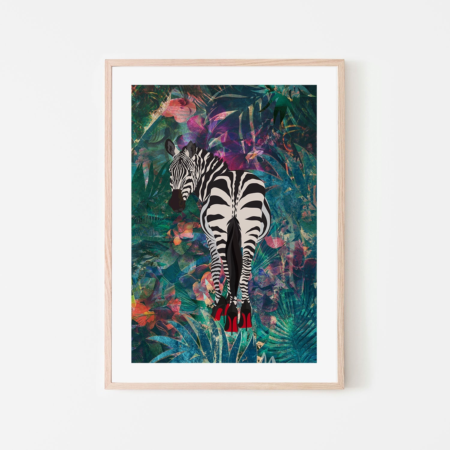 wall-art-print-canvas-poster-framed-Sexy Zebra , By Sarah Manovski-6