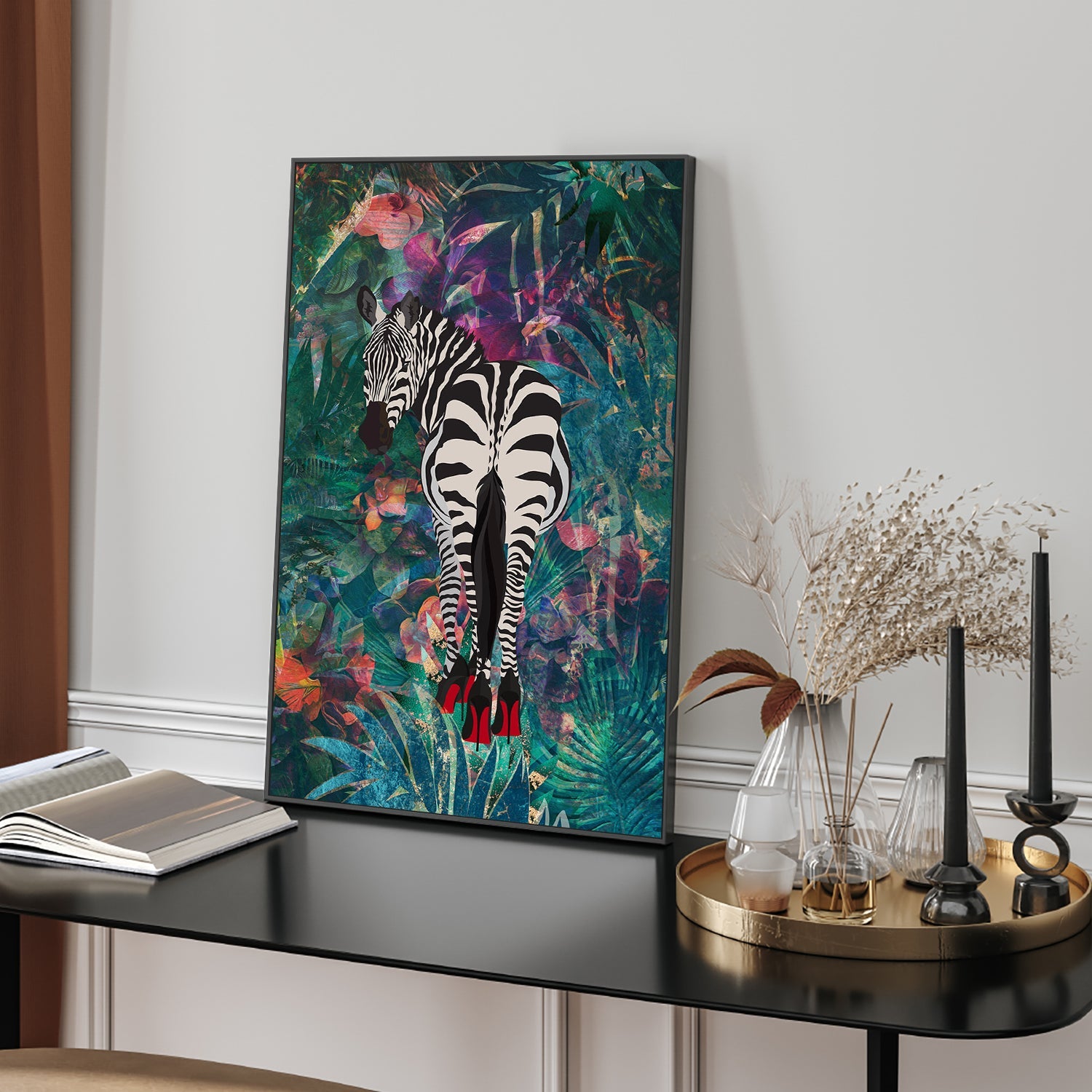 wall-art-print-canvas-poster-framed-Sexy Zebra , By Sarah Manovski-7