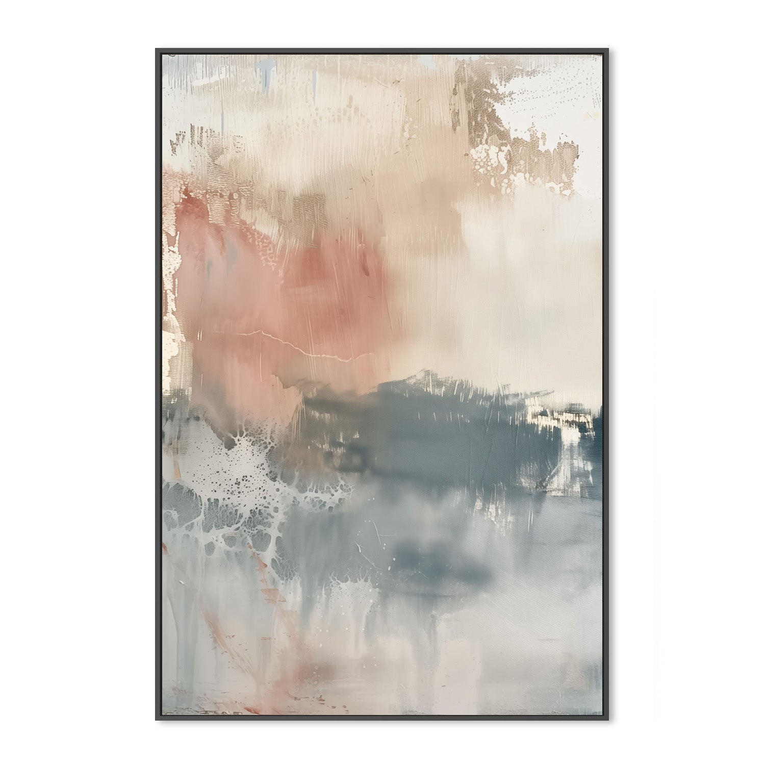 wall-art-print-canvas-poster-framed-Shabby Blue, Style A-3