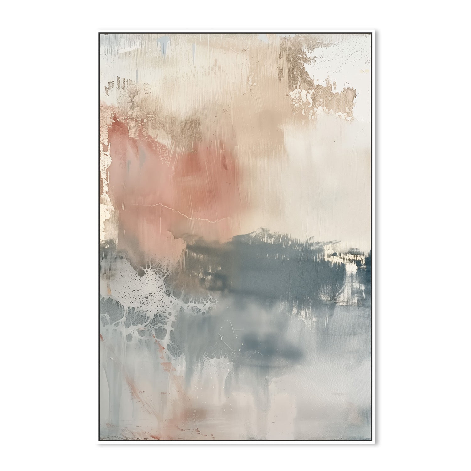 wall-art-print-canvas-poster-framed-Shabby Blue, Style A-5