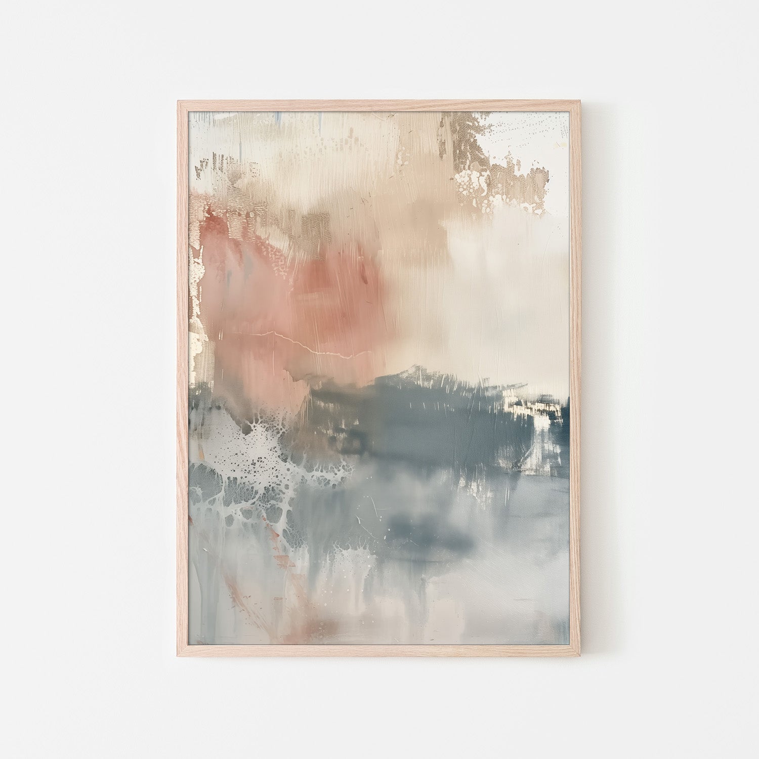 wall-art-print-canvas-poster-framed-Shabby Blue, Style A-6