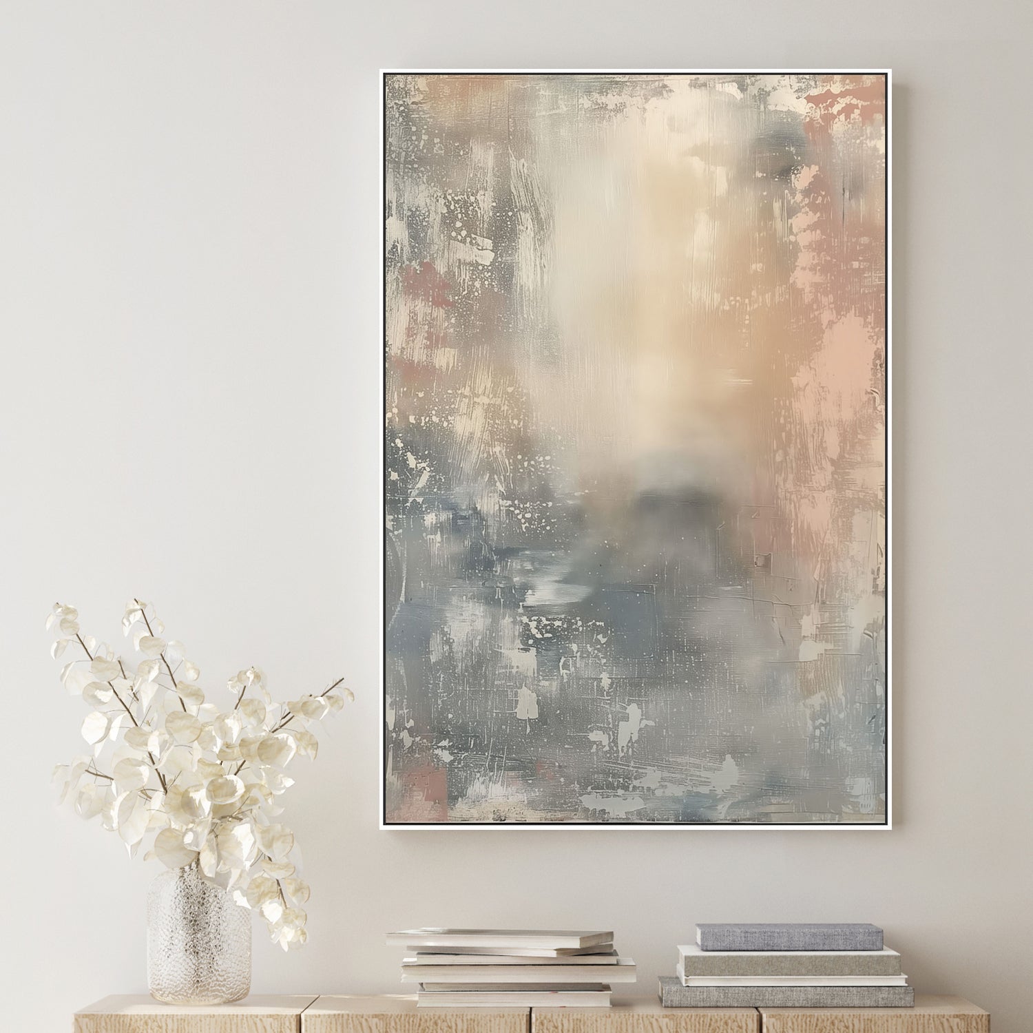 wall-art-print-canvas-poster-framed-Shabby Blue, Style B-2