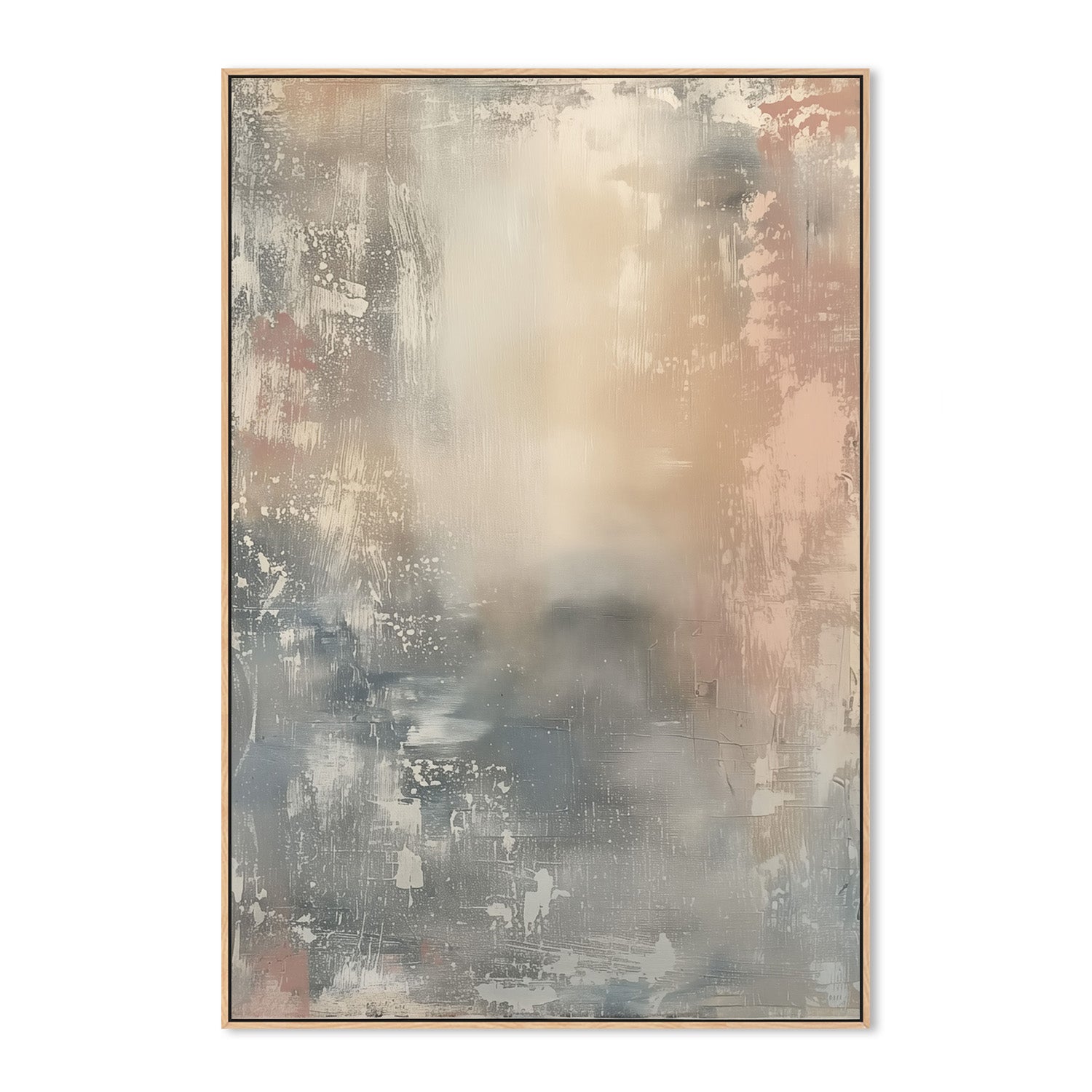 wall-art-print-canvas-poster-framed-Shabby Blue, Style B-4