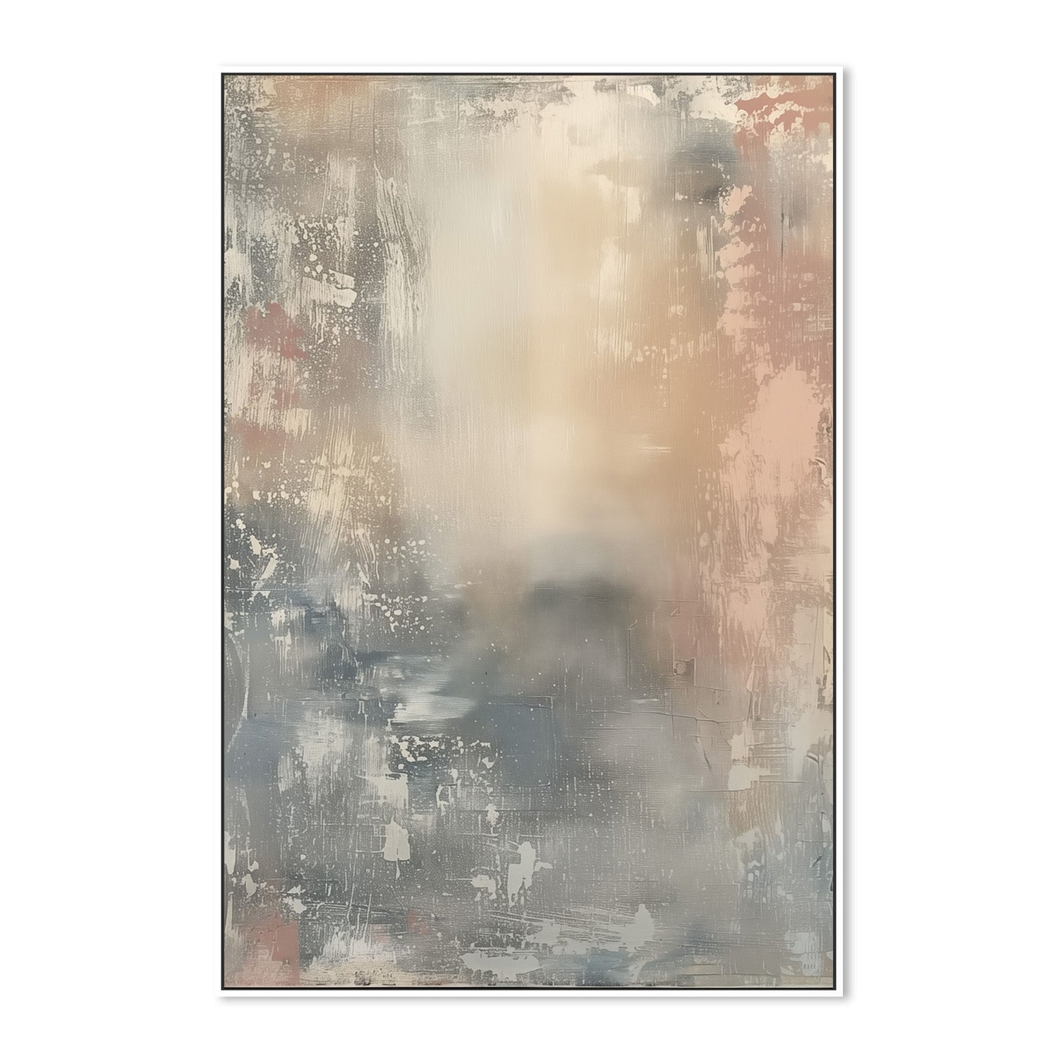 wall-art-print-canvas-poster-framed-Shabby Blue, Style B-5