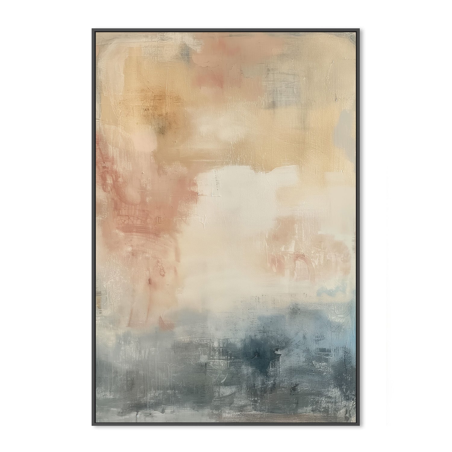 wall-art-print-canvas-poster-framed-Shabby Blue, Style C-3
