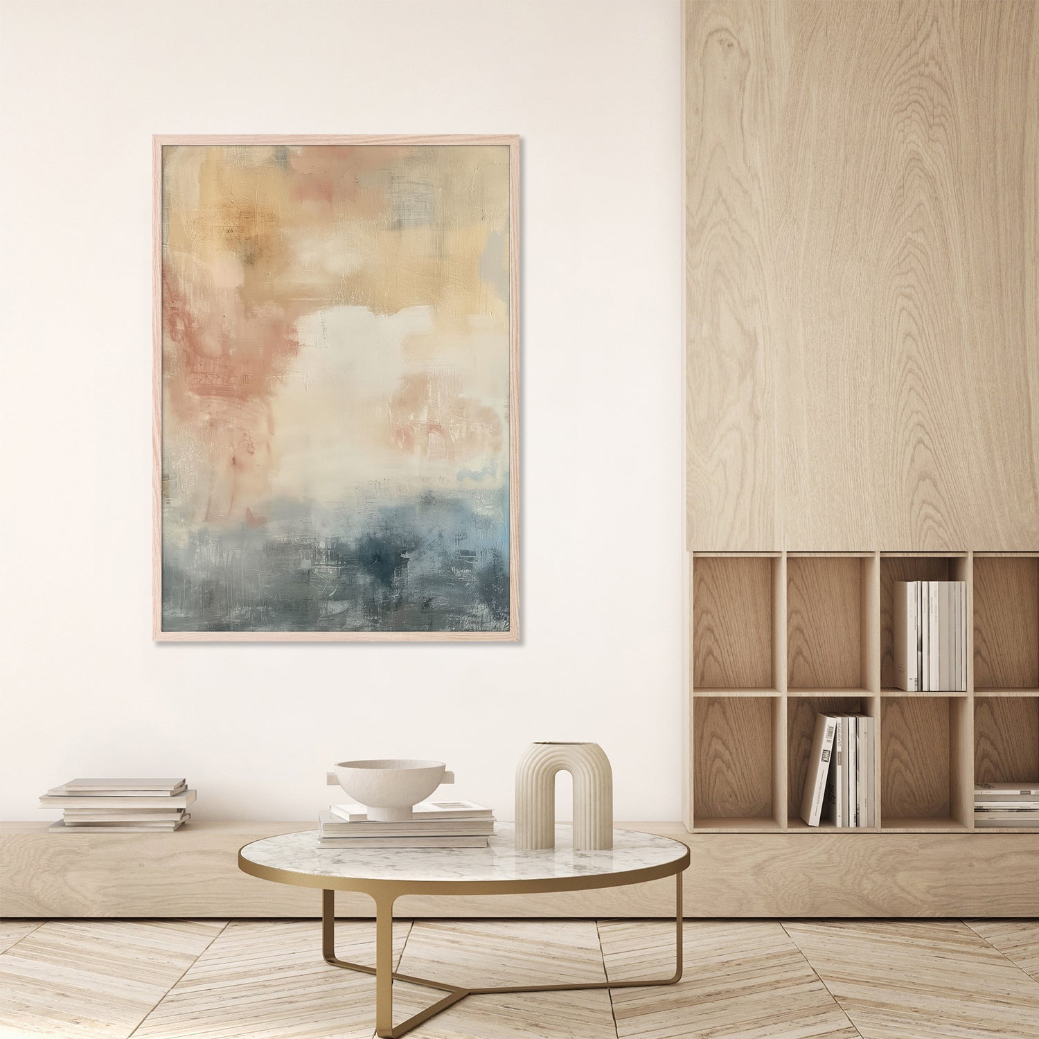 wall-art-print-canvas-poster-framed-Shabby Blue, Style C-8