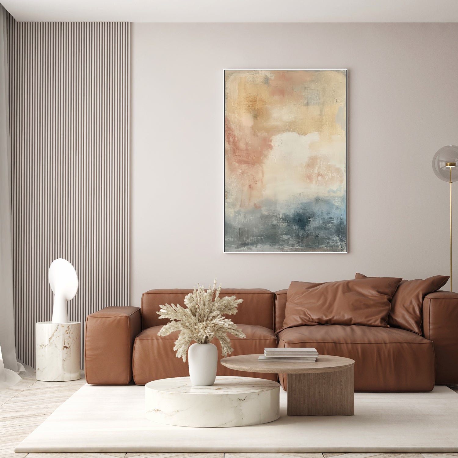 wall-art-print-canvas-poster-framed-Shabby Blue, Style C-9