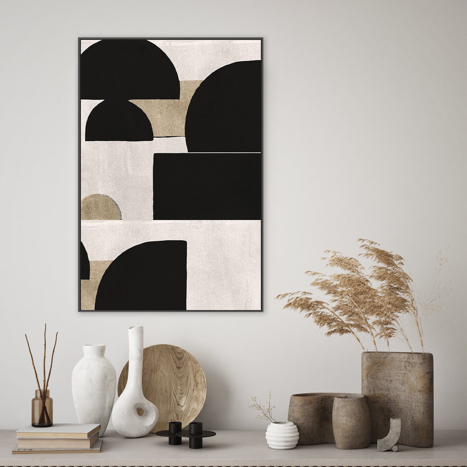 wall-art-print-canvas-poster-framed-Shadow Play Forms, Style B-7