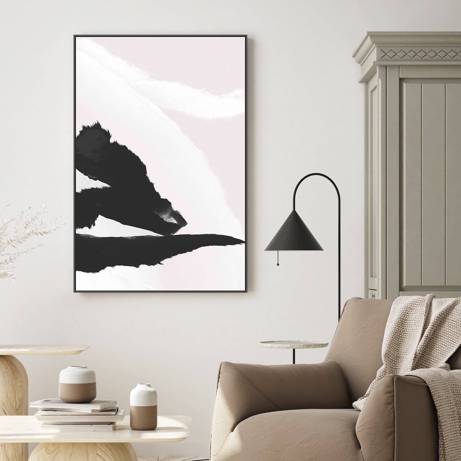 wall-art-print-canvas-poster-framed-Shadow Stroke, Style B-2