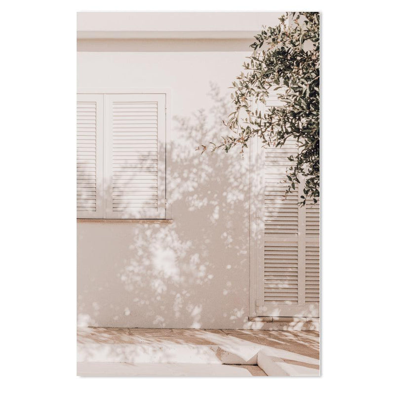 wall-art-print-canvas-poster-framed-Shadows Cast By A Palm Leaf And Tree, Set Of 2-by-Gioia Wall Art-Gioia Wall Art