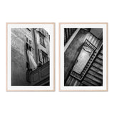 wall-art-print-canvas-poster-framed-Sheets and Staircase, Set Of 2-by-Jovani Demetrie-Gioia Wall Art