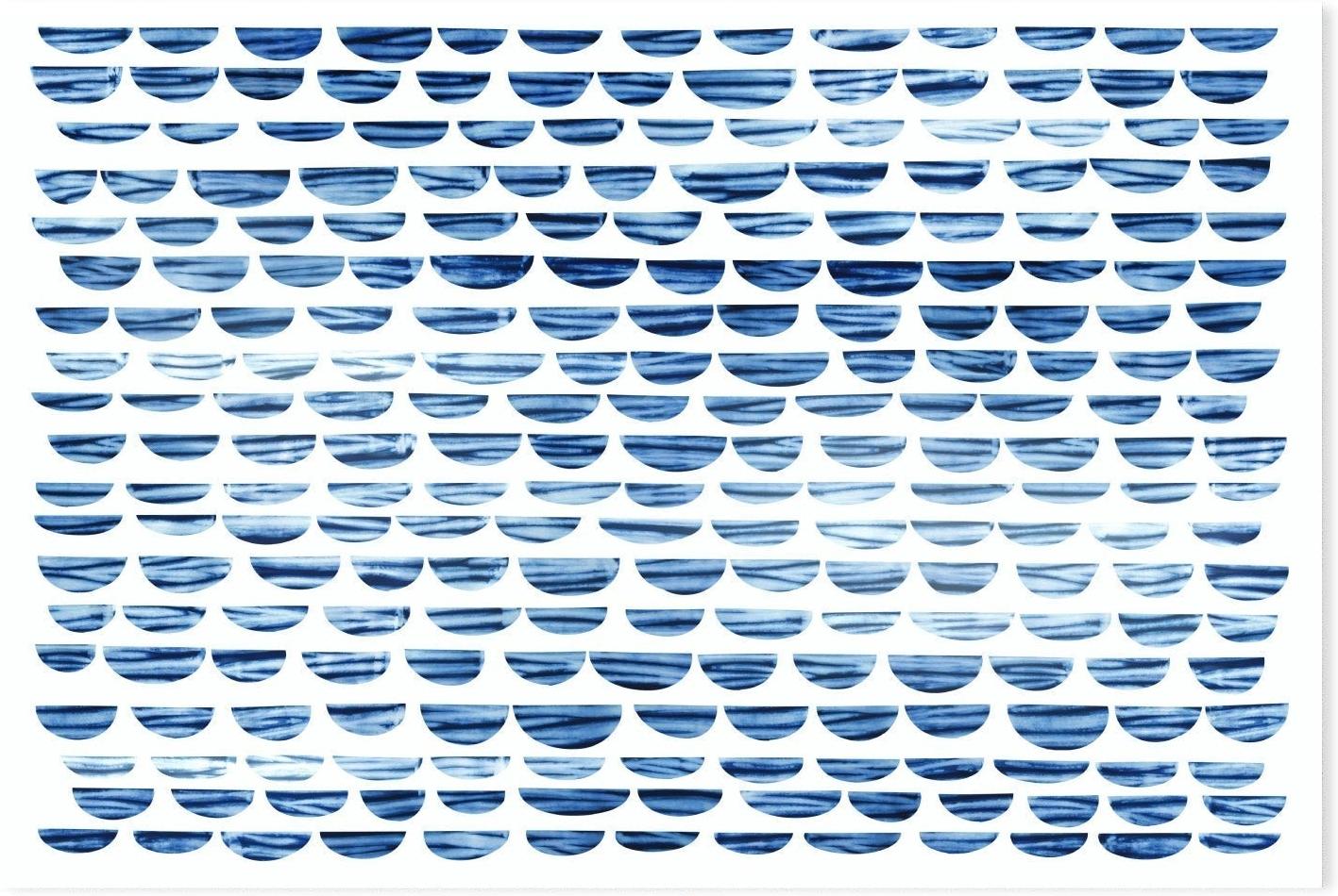wall-art-print-canvas-poster-framed-Shibori Waves-by-Dear Musketeer Studio-Gioia Wall Art