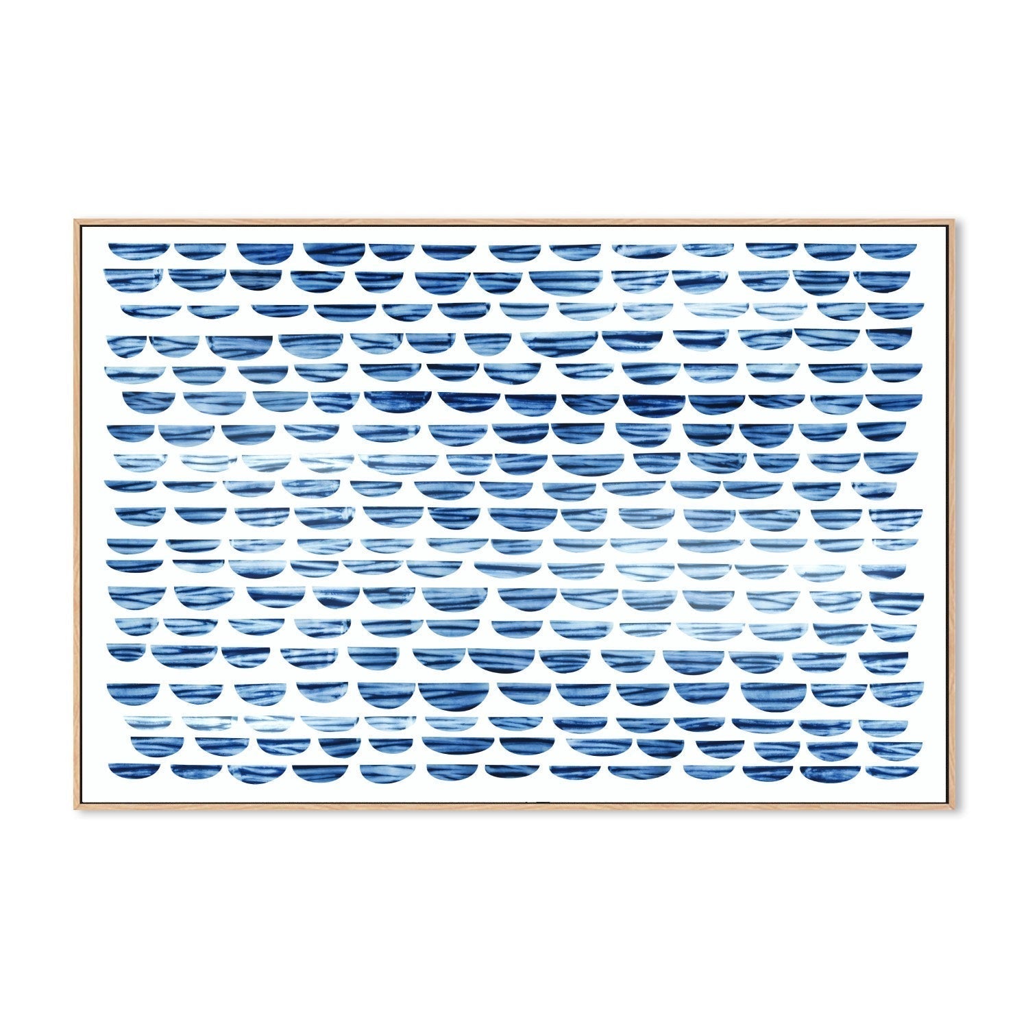 wall-art-print-canvas-poster-framed-Shibori Waves-by-Dear Musketeer Studio-Gioia Wall Art