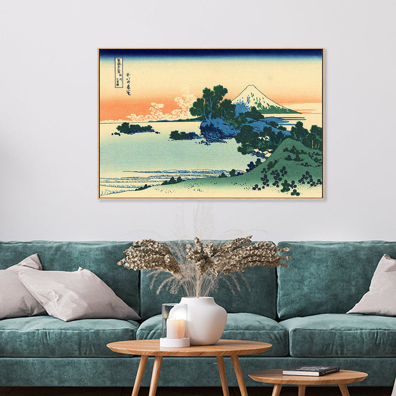 wall-art-print-canvas-poster-framed-Shichiri beach in Sagami province-by-Katsushika Hokusai-Gioia Wall Art