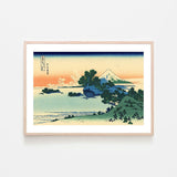 wall-art-print-canvas-poster-framed-Shichiri beach in Sagami province-by-Katsushika Hokusai-Gioia Wall Art