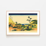 wall-art-print-canvas-poster-framed-Shimomeguro-by-Katsushika Hokusai-Gioia Wall Art
