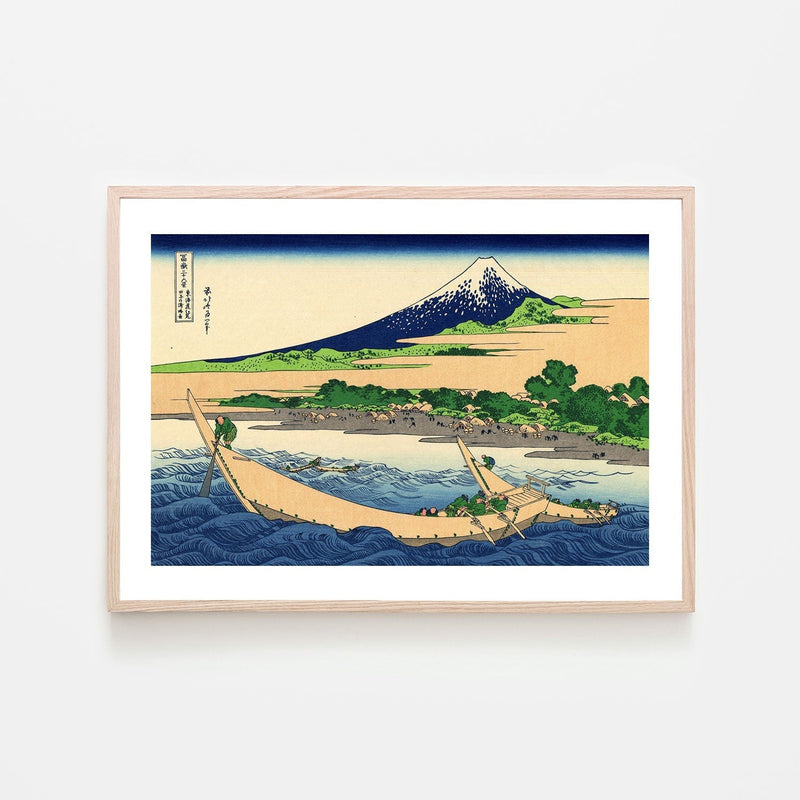 wall-art-print-canvas-poster-framed-Shore of Tago Bay, Ejiri at Tokaido-by-Katsushika Hokusai-Gioia Wall Art