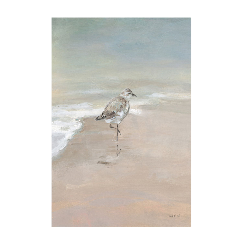 Shorebird On The Sand, Style A , By Danhui Nai
