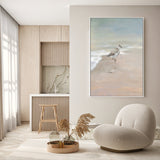 wall-art-print-canvas-poster-framed-Shorebird On The Sand, Style A , By Danhui Nai-GIOIA-WALL-ART