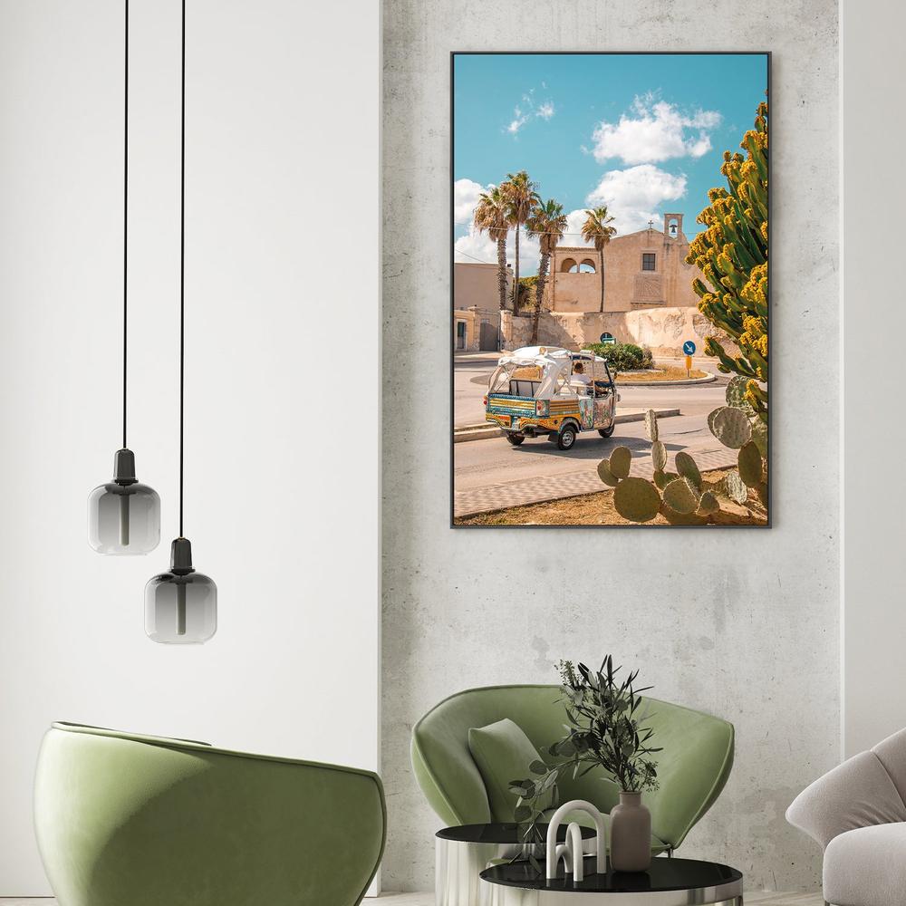 wall-art-print-canvas-poster-framed-Sicilian Ape Car Scene-2