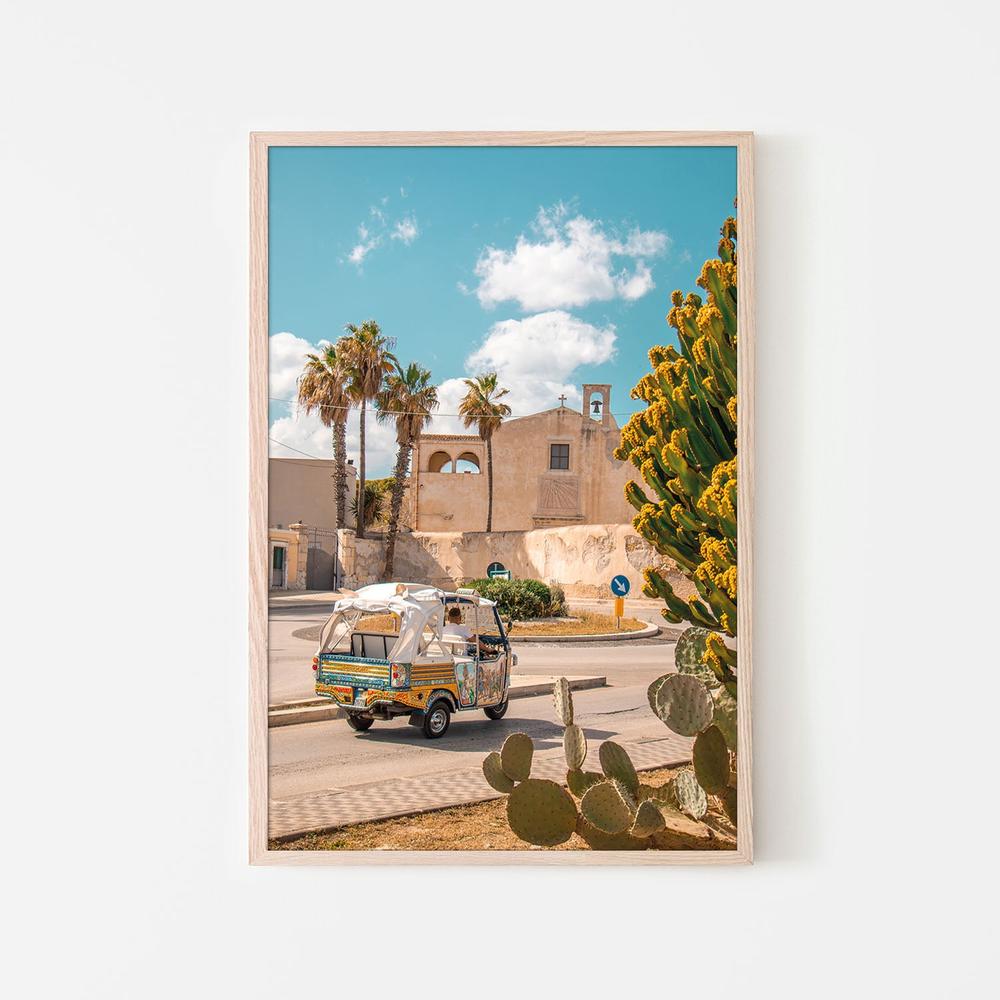wall-art-print-canvas-poster-framed-Sicilian Ape Car Scene-6