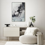 wall-art-print-canvas-poster-framed-Silver Swirl, Style B-GIOIA-WALL-ART