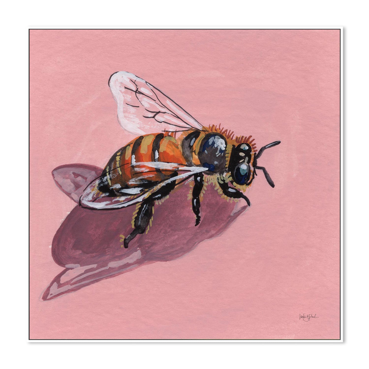 wall-art-print-canvas-poster-framed-Simple Little Bee-5