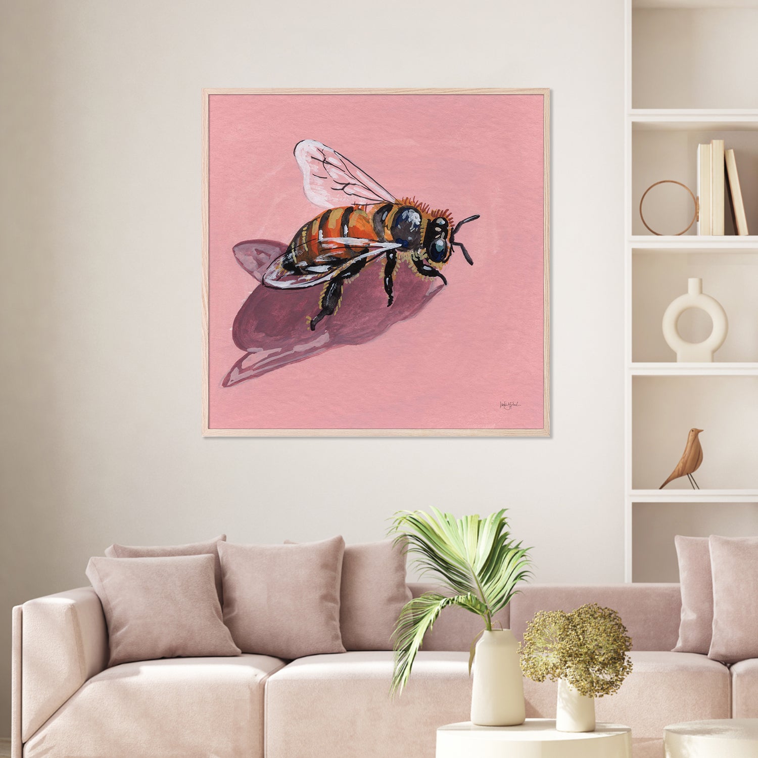 wall-art-print-canvas-poster-framed-Simple Little Bee-7