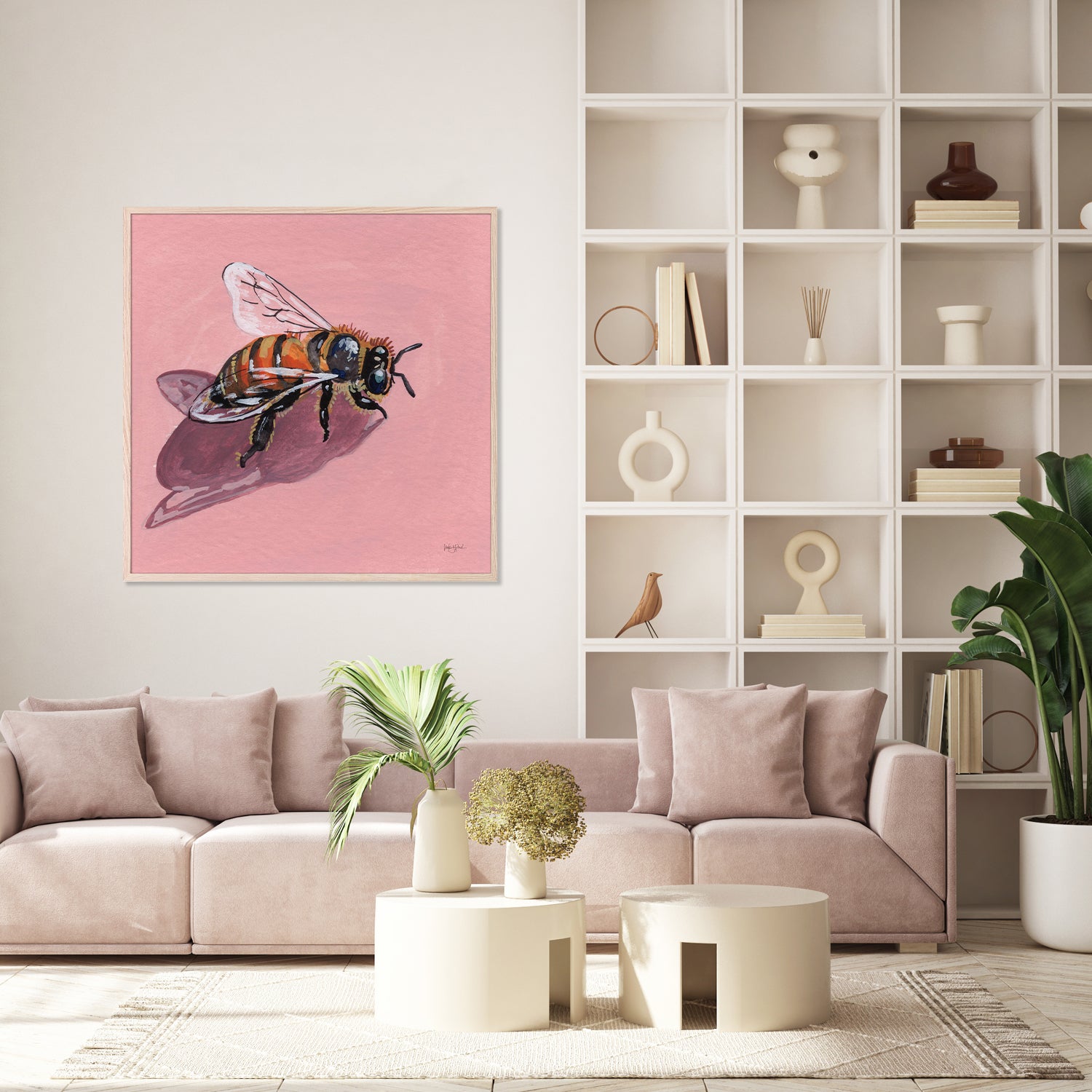 wall-art-print-canvas-poster-framed-Simple Little Bee-8