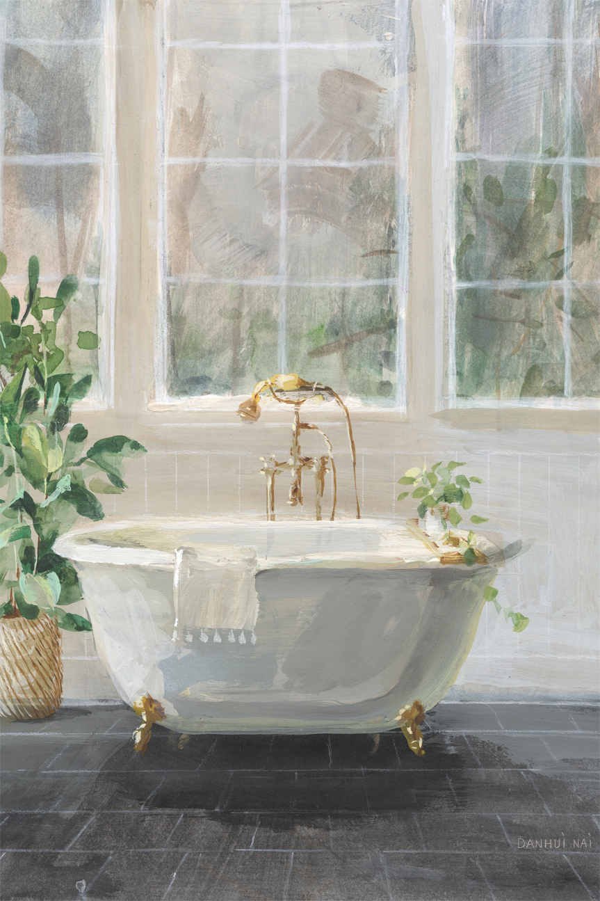 wall-art-print-canvas-poster-framed-Simple Pleasures Bath , By Danhui Nai-1