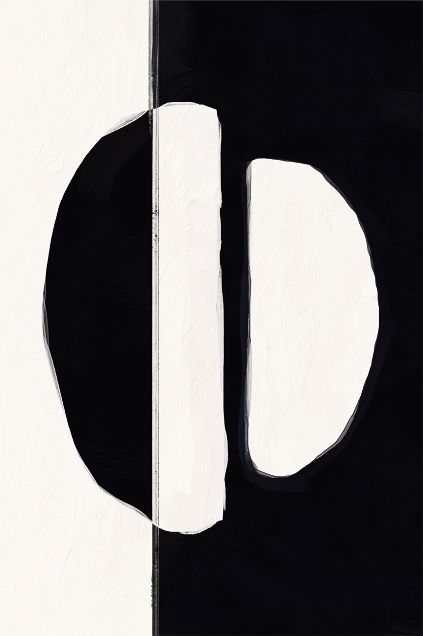 wall-art-print-canvas-poster-framed-Simplistic Noir, Style B , By Nina Blue-1