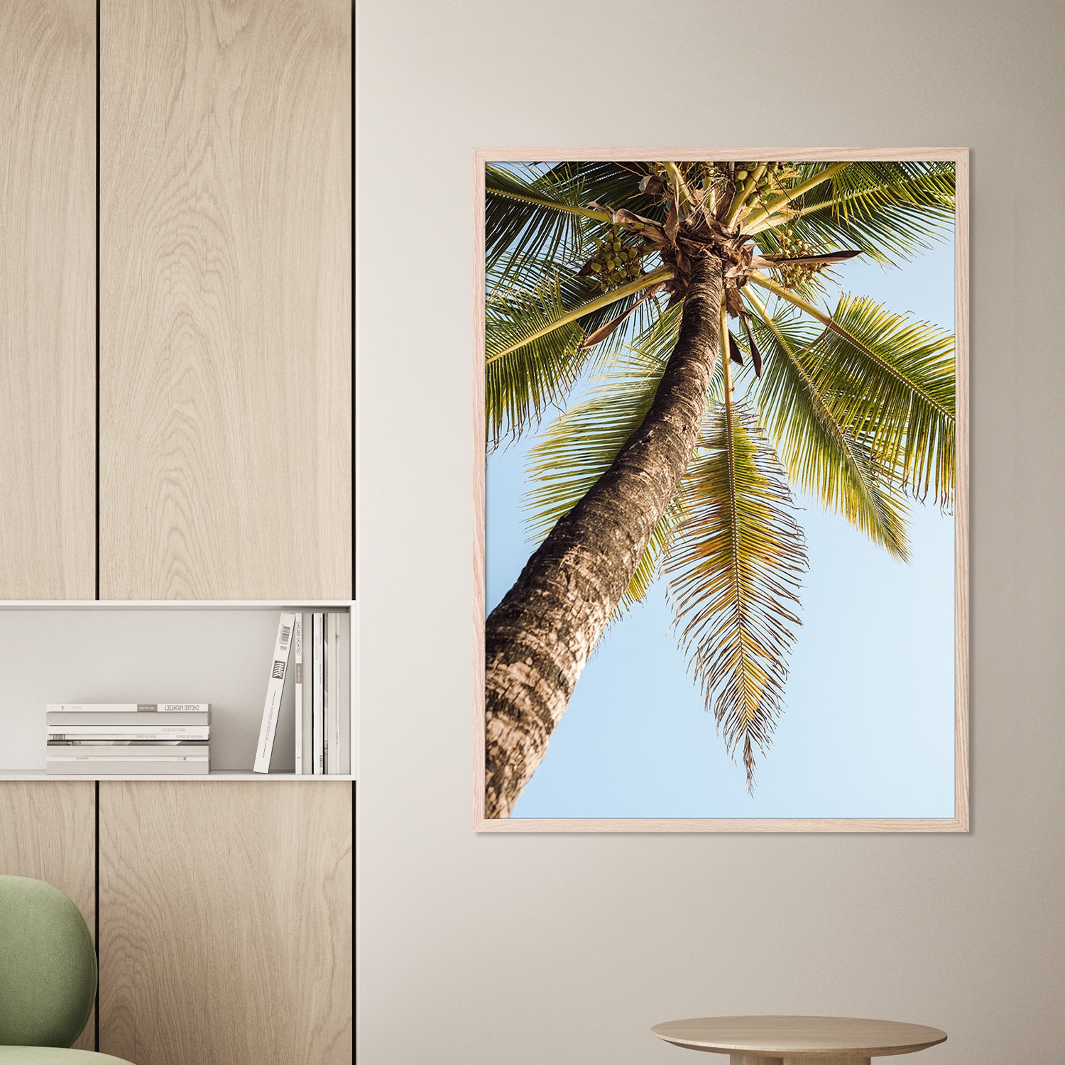wall-art-print-canvas-poster-framed-Single Palm Tree-2