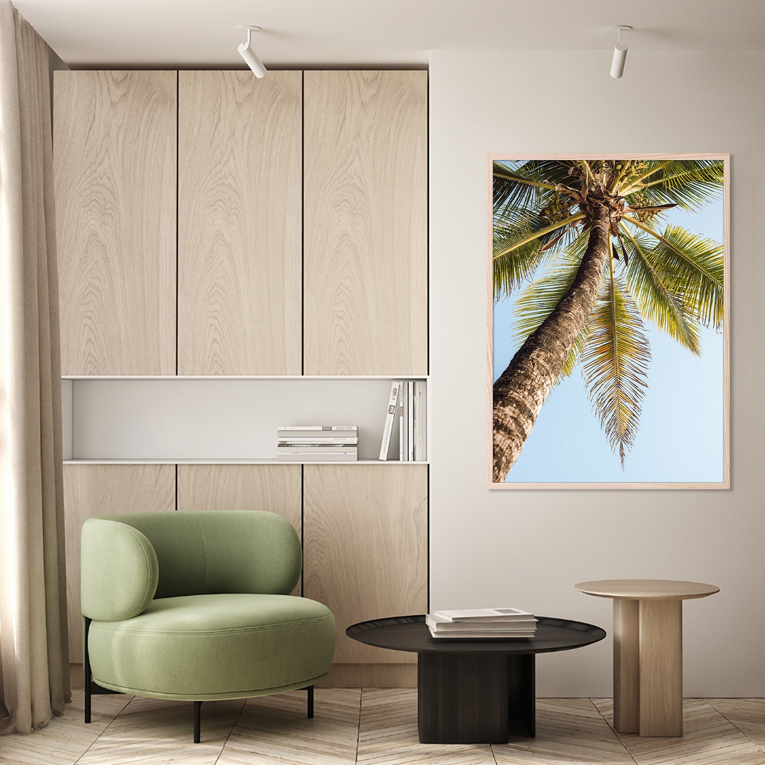 wall-art-print-canvas-poster-framed-Single Palm Tree-9