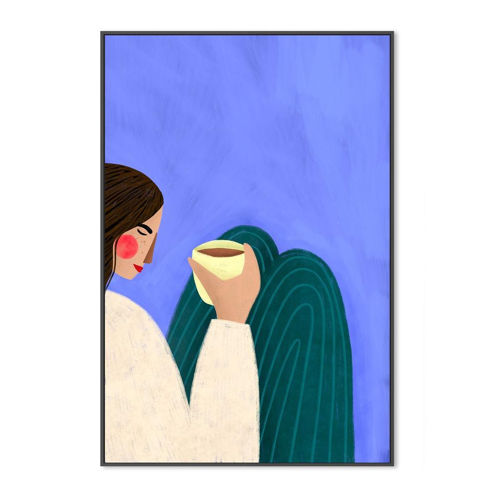 wall-art-print-canvas-poster-framed-Sipping Coffee-3